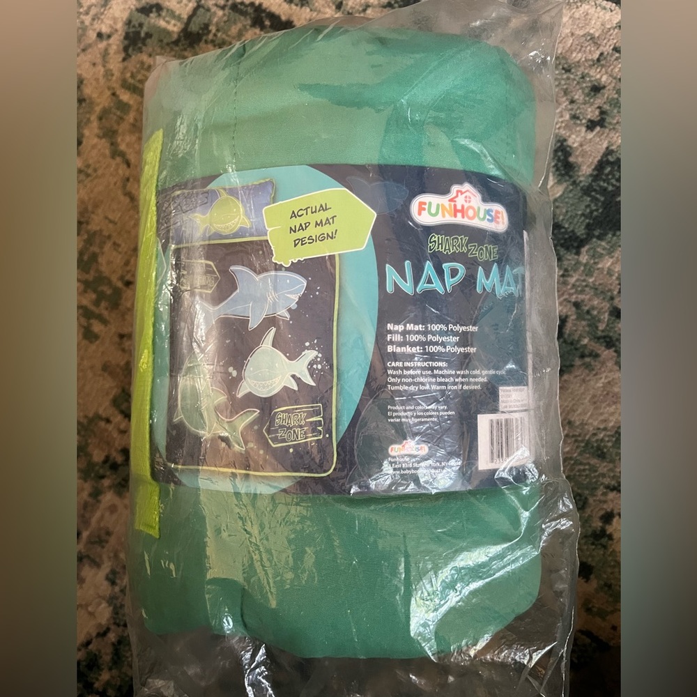 NWT - FunHouse Shark Zone Nap Mat - original packaging